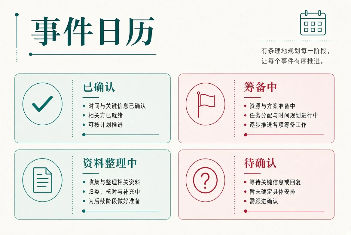 吃瓜网事件日历与状态说明